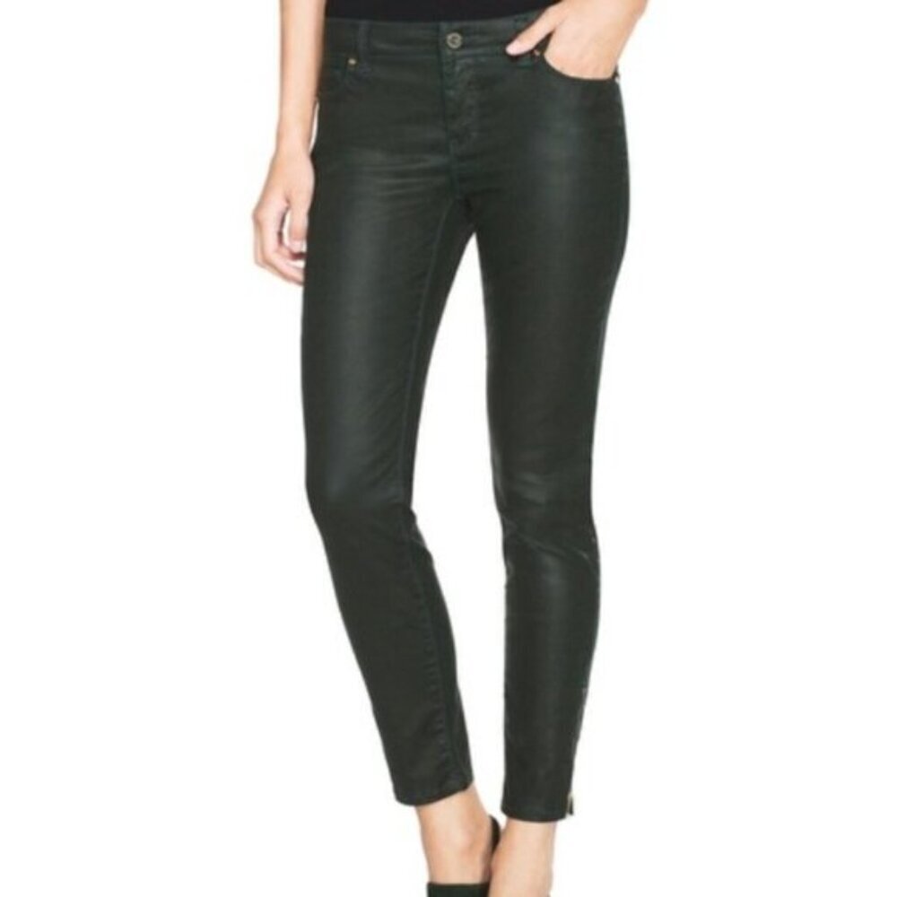 White House Black Market Coated Skinny Jeans
